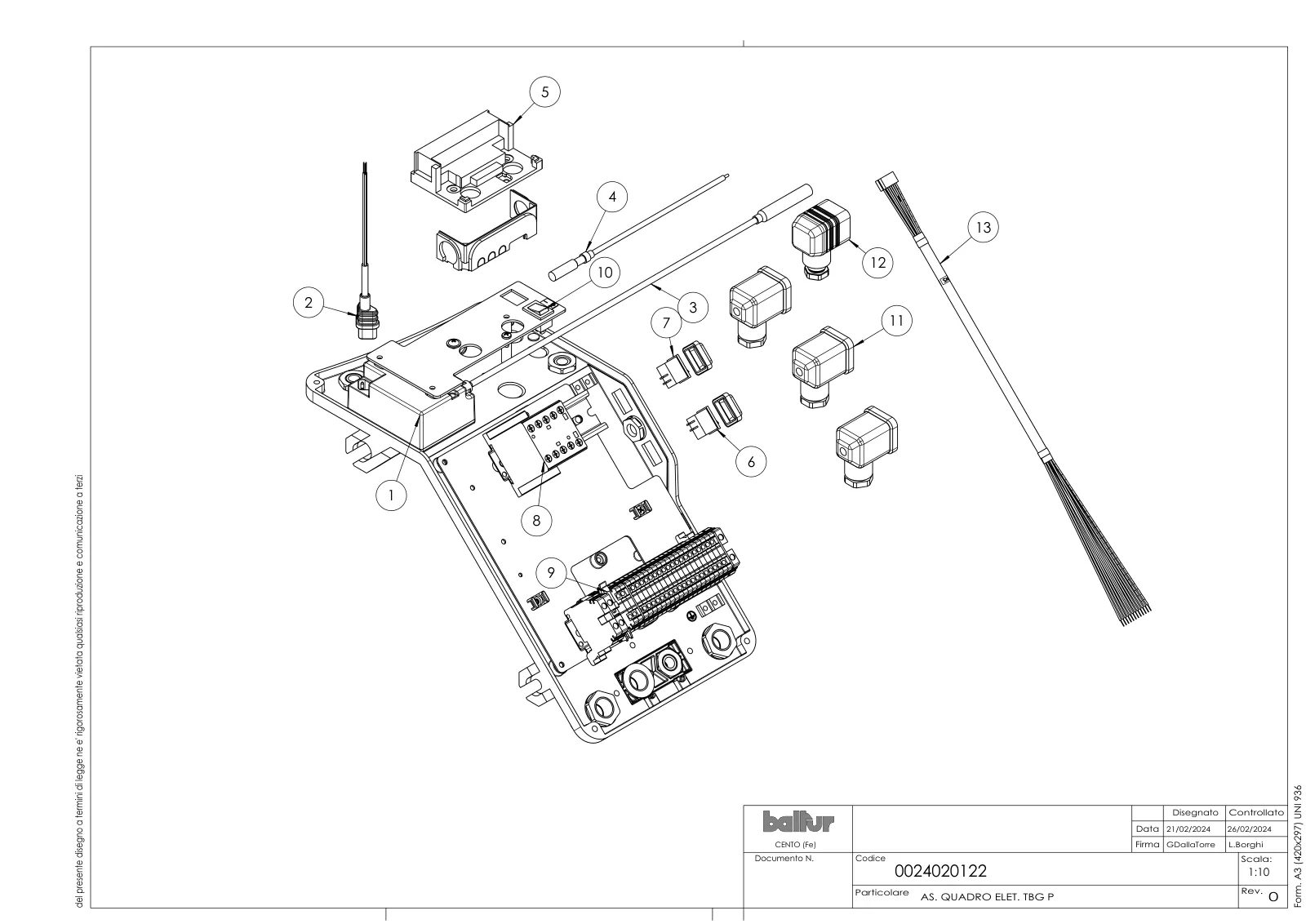 Деталировка Baltur TBG 120 P, лист 4