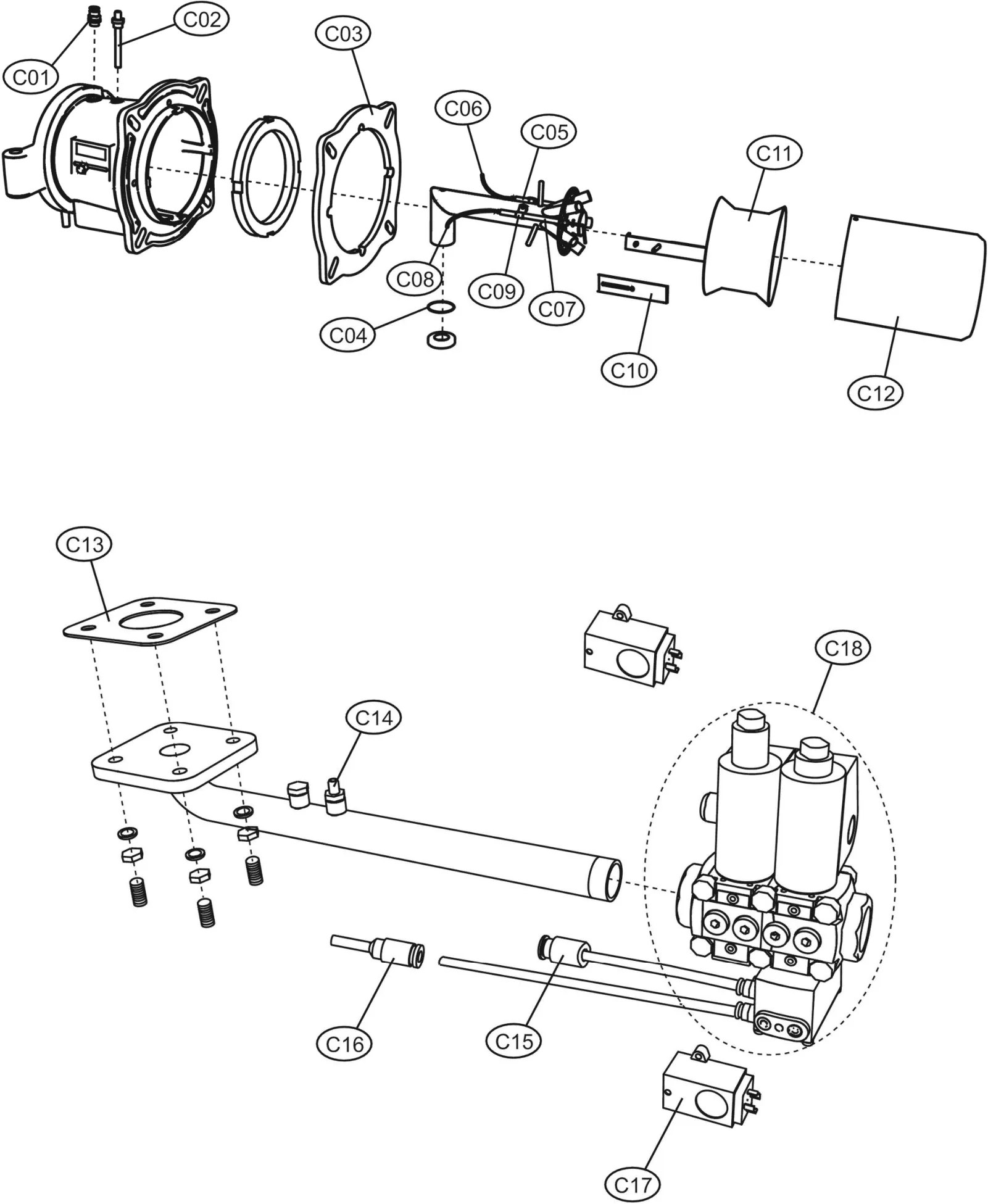 Деталировка Lamborghini LMB G 700 BC - K 1 1/2, лист 3